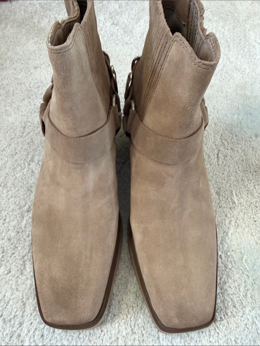 Sam Edelman Tan Suede Harness Chelsea Boot - Picture 2 of 4